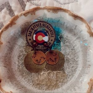 Handmade copper earrings